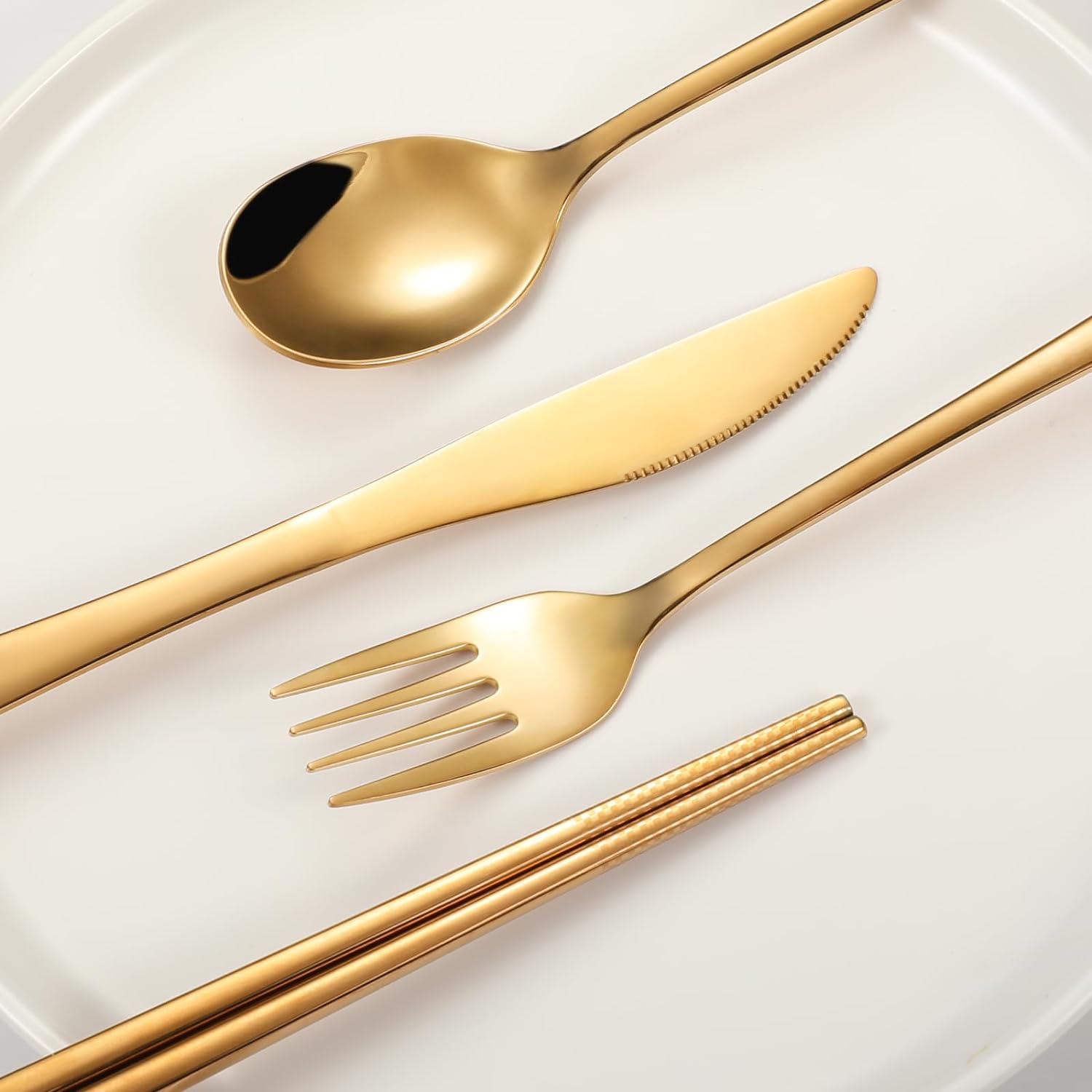 Travel cutlery set, Stainless Steel Cutlery, Reusable utensils set with case, Portable Silverware -18/8 Travel cutlery set, Stainless Steel Cutlery, Reusable utensils set with case, Portable Silverware -18/8